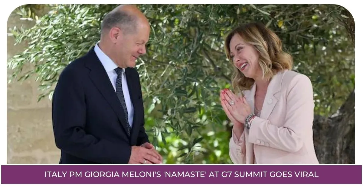 Italy PM Giorgia Meloni's 'Namaste' at G7 Summit Goes Viral